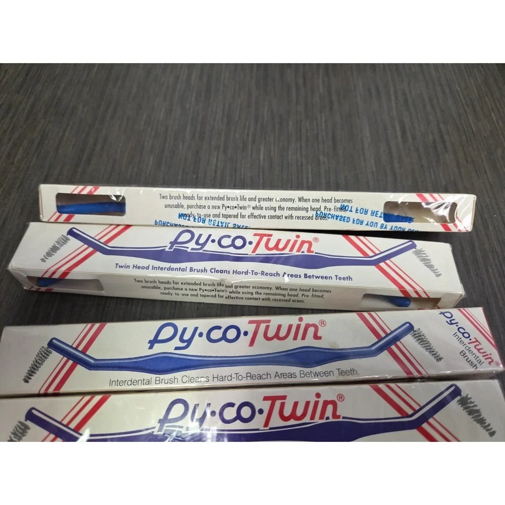 Vintage Py Co Twin Professional Interdental Brush NEW SEALED Set Of 4